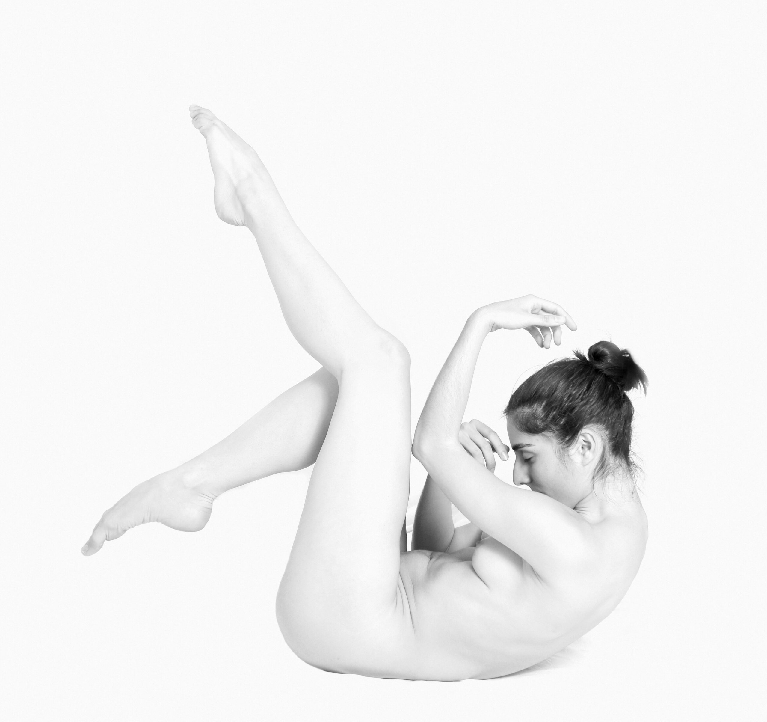 photo danse nu féminin noir et blanc